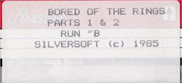 Top of cartridge artwork for Bored Of The Rings on the Amstrad CPC.