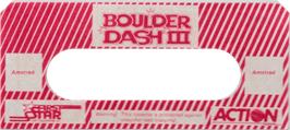 Top of cartridge artwork for Boulder Dash 3 on the Amstrad CPC.