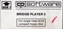 Top of cartridge artwork for Bridge Player 3 on the Amstrad CPC.