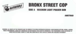Top of cartridge artwork for Bronx Street Cop on the Amstrad CPC.