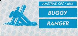Top of cartridge artwork for Buggy Ranger on the Amstrad CPC.