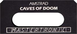 Top of cartridge artwork for Caves of Doom on the Amstrad CPC.
