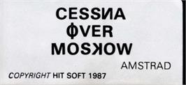 Top of cartridge artwork for Cessna over Moskow on the Amstrad CPC.