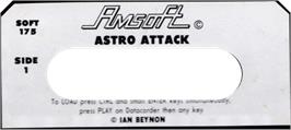 Top of cartridge artwork for Chart Attack on the Amstrad CPC.