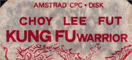 Top of cartridge artwork for Choy-Lee-Fut Kung-Fu Warrior on the Amstrad CPC.