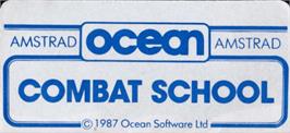 Top of cartridge artwork for Combat School on the Amstrad CPC.