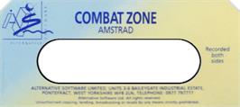 Top of cartridge artwork for Combat Zone on the Amstrad CPC.