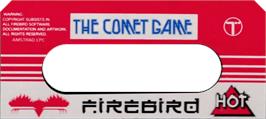 Top of cartridge artwork for Comet Game, The on the Amstrad CPC.