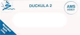 Top of cartridge artwork for Count Duckula 2 Featuring Tremendous Terence on the Amstrad CPC.