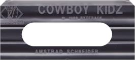 Top of cartridge artwork for Cowboy Kidz on the Amstrad CPC.
