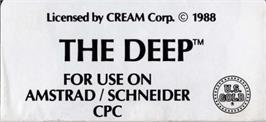 Top of cartridge artwork for Deep, The on the Amstrad CPC.