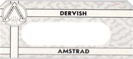 Top of cartridge artwork for Dervish on the Amstrad CPC.