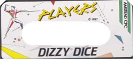 Top of cartridge artwork for Dizzy Dice on the Amstrad CPC.