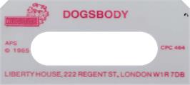 Top of cartridge artwork for Dogsbody To The Rescue on the Amstrad CPC.