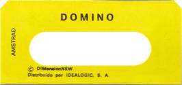 Top of cartridge artwork for Domino on the Amstrad CPC.