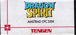 Top of cartridge artwork for Dragon Spirit on the Amstrad CPC.