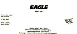 Top of cartridge artwork for Eagle on the Amstrad CPC.