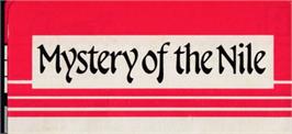 Top of cartridge artwork for El Misterio del Nilo on the Amstrad CPC.