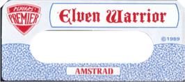 Top of cartridge artwork for Elven Warrior on the Amstrad CPC.