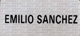 Top of cartridge artwork for Emilio Sanchez Vicario Grand Slam on the Amstrad CPC.