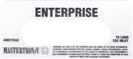 Top of cartridge artwork for Enterprise on the Amstrad CPC.