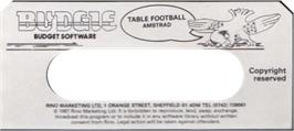 Top of cartridge artwork for F.A Cup Football on the Amstrad CPC.