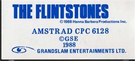 Top of cartridge artwork for Flintstones, The on the Amstrad CPC.