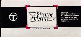 Top of cartridge artwork for Flying Shark on the Amstrad CPC.