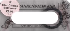 Top of cartridge artwork for Frankenstein Jnr. on the Amstrad CPC.