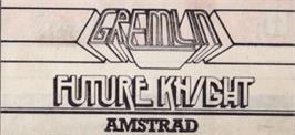 Top of cartridge artwork for Future Knight on the Amstrad CPC.