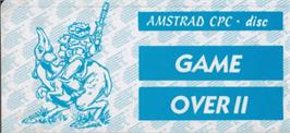 Top of cartridge artwork for Game Over 2 on the Amstrad CPC.