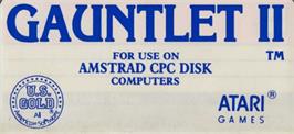 Top of cartridge artwork for Gauntlet 2 on the Amstrad CPC.