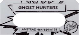 Top of cartridge artwork for Ghost Hunters on the Amstrad CPC.