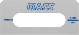 Top of cartridge artwork for Glass on the Amstrad CPC.