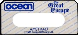 Top of cartridge artwork for Great Escape, The on the Amstrad CPC.