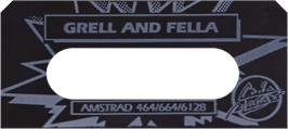 Top of cartridge artwork for Grell and Fella on the Amstrad CPC.