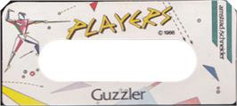 Top of cartridge artwork for Guzzler on the Amstrad CPC.