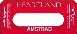 Top of cartridge artwork for Heartland on the Amstrad CPC.