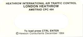 Top of cartridge artwork for Heathrow International Air Traffic Control on the Amstrad CPC.