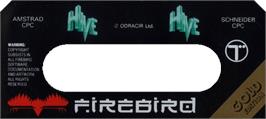 Top of cartridge artwork for Hive on the Amstrad CPC.