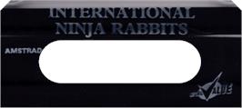 Top of cartridge artwork for International Ninja Rabbits on the Amstrad CPC.