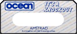 Top of cartridge artwork for It's A Knockout on the Amstrad CPC.