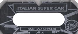 Top of cartridge artwork for Italian Supercar on the Amstrad CPC.