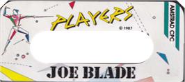 Top of cartridge artwork for Joe Blade on the Amstrad CPC.