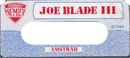 Top of cartridge artwork for Joe Blade 3 on the Amstrad CPC.