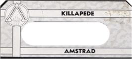 Top of cartridge artwork for Killapede on the Amstrad CPC.