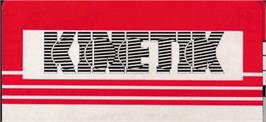 Top of cartridge artwork for Kinetik on the Amstrad CPC.