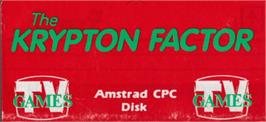 Top of cartridge artwork for Krypton Factor, The on the Amstrad CPC.