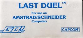 Top of cartridge artwork for Last Duel on the Amstrad CPC.