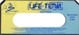 Top of cartridge artwork for Life-Term on the Amstrad CPC.
